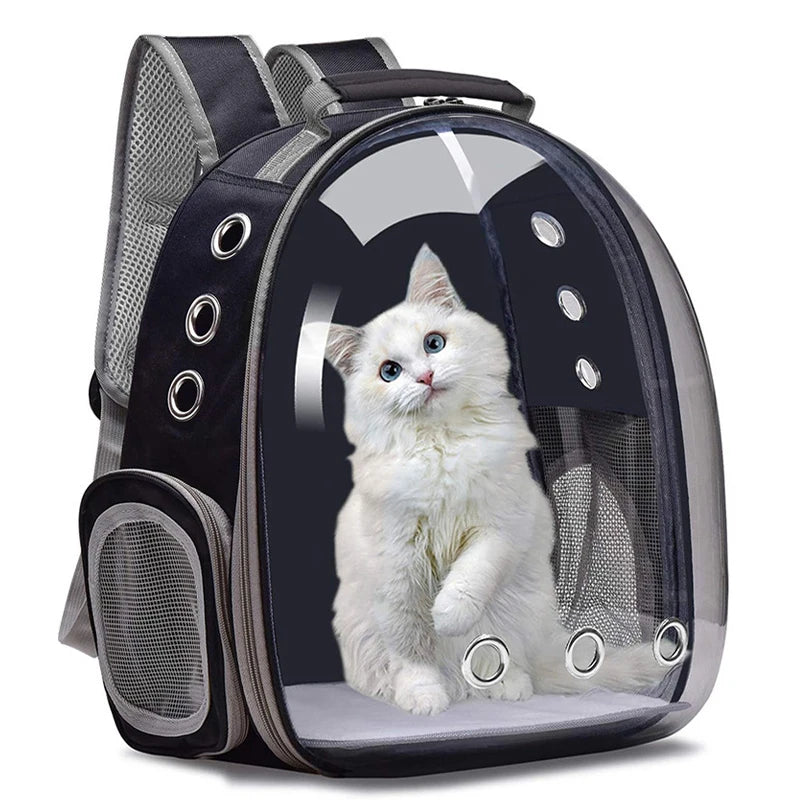 Travel Transparent Pet Cat Carrier Bag Outdoor Portable Backpack for Cats Small Dogs Breathable Cat Carrying Bag Pet Supplies