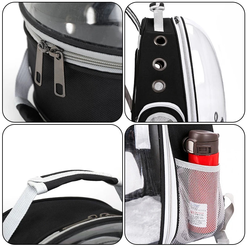 Travel Transparent Pet Cat Carrier Bag Outdoor Portable Backpack for Cats Small Dogs Breathable Cat Carrying Bag Pet Supplies