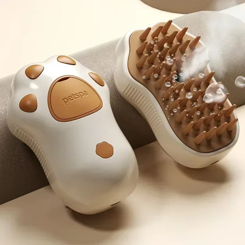 3In1Steampetdogbrushcat Steam Brush Electric Spray Cat Hair Brush Comb